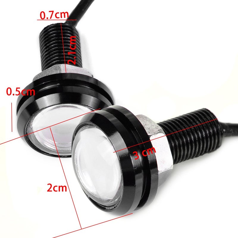 YIBO 2Pcs Universal 12V 10W Blue Eagle Eye LED Emergency Strobe Light Lamp DRL For Boat Marine Car Motorcycle - Image 2